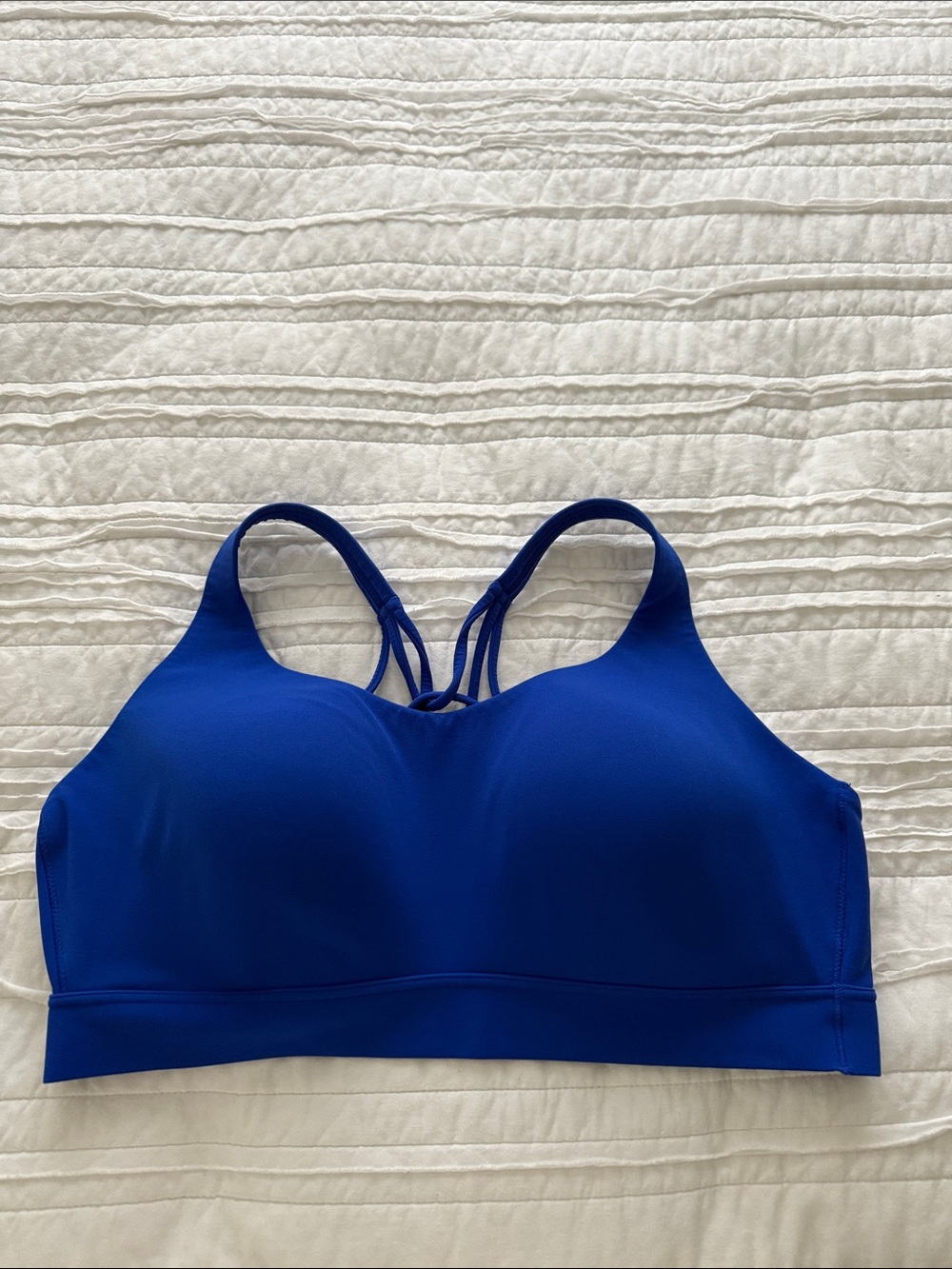 Athleta Royal Blue Strappy Molded Sports Bra
